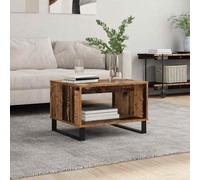 Qnhdfrt Table basse en bois recyclé - 60 x 50 x 40 cm - En bois avec compartiment secret - Design moderne - Robuste et durable - Pour salon, chambre à coucher, couloir