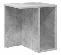 Qnhdfrt Table d'appoint en béton gris 37 x 32 x 40 cm en bois dérivé du bois - Design moderne avec espace de rangement - Petite table basse pour salon, chambre à coucher et couloir