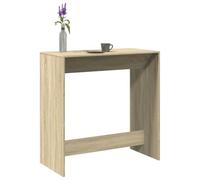Qnhdfrt Table de bar, de cuisine, mange-debout en chêne Sonoma - 102 x 50 x 103,5 cm - Table haute pour cuisine, balcon, salle à manger