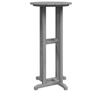 Qnhdfrt Table de Bar Ronde de Jardin 55x55x107 cm Mange-Debout Extérieur en Polyéthylène pour Terrasse Balcon et Fêtes Table Haute Légère et Résistante à la Pluie Couleur Gris Clair
