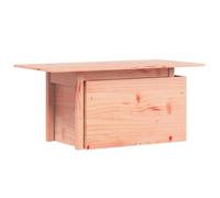 Qnhdfrt Table de jardin 100 x 50 x 75 cm en bois massif Douglas avec plateau réglable en bois d'acacia pour balcon, terrasse et jardin, salon de jardin, design robuste pour petites et grandes pièces