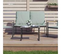 Qnhdfrt Table de jardin d'extérieur anthracite - 55 x 40 x 37 cm - En acier robuste - Design modulaire - Pour balcon, jardin, camping, salon