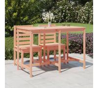Qnhdfrt Table de jardin en bois massif de sapin Douglas non traité - Design classique - 159,5 x 82,5 x 110 cm - Robuste et durable - Pour jardin, terrasse, balcon