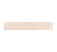 Qnhdfrt Tapis crème 250 x 50 cm en polyester et PVC - Design moderne avec absorption acoustique - Antibactérien et lavable en machine - Pour salon, chambre à coucher, couloir