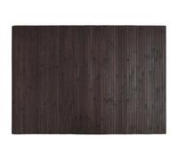 Qnhdfrt Tapis en bambou marron foncé - 70 x 100 cm - Rectangulaire - Avec dessous antidérapant - Design moderne - Robuste et durable - Pour salon, chambre à coucher, cuisine, balcon