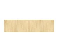 Qnhdfrt Tapis en bambou moderne - 100 x 400 cm - Naturel clair - Avec dessous antidérapant - Durable - Pour salon, chambre à coucher, salle à manger et balcon