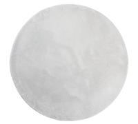 Qnhdfrt Tapis HUARTE à poils courts doux et lavable - Gris - Diamètre : 160 cm - En 100 % polyester avec certificat Oeko-Tex - Dessous antidérapant - Convient pour salon, chambre, bureau, couloir et