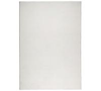 Qnhdfrt Tapis IZA Skandi Crème 160 x 230 cm Moderne Géométrie 3D Antidérapant Lavable Certifié Oeko-TEX