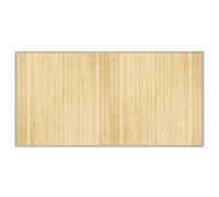 Qnhdfrt Tapis rectangulaire clair naturel 100 x 200 cm en bambou robuste - Design moderne avec dessous antidérapant - Easy Clean - Pour salon, chambre à coucher, salle à manger, couloir
