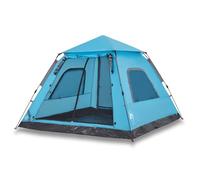 Qnhdfrt Tente de Camping Dôme 5 Personnes Bleu avec Système de Libération Rapide, Tente Familiale Impérialiste 230x230x155 cm en Polyester 190T pour Randonnée et Activités Plein Air