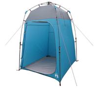 Qnhdfrt Tente de Douche de Camping 2 Personnes Cabine d'Essayage Portable Abri d'Intimité Instantané Pliable avec Toit en Polyester 185T Idéal pour Extérieur et Bivouac Bleu 160x160x227cm