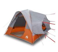 Qnhdfrt Tente de Voiture 4 Personnes Gris et Orange, Tente de Camping Imperméable en Polyester 185T PU 300x300x230 cm, Grand Auvent de Véhicule pour Camping, Randonnée, Road Trip et Voyage