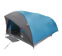 Qnhdfrt Tente tunnel pour camping et extérieur - 500 x 348 x 200 cm - Grande tente de groupe en taffetas - Tente familiale pour 10 personnes - Bleu - Équipement de camping avec port E et crochets