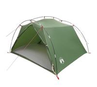Qnhdfrt Tente Tunnel Verte 4 Personnes 244x213x135cm pour Camping et Randonnee Abri en Polyester 185T avec Arceaux en Fibre de Verre Leger et Facile a Monter pour Famille