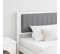 Qnhdfrt Tête de lit 205,5 cm en pin massif blanc avec housse élégante en 100 % polyester - Tête de lit robuste et moderne pour chambre à coucher, chambre d'amis et plus encore