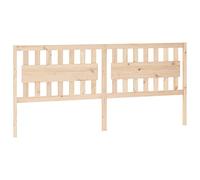 Qnhdfrt Tête de lit 205,5 x 100 cm en pin massif non traité - Design rustique pour tête de lit et paroi arrière - Montage nécessaire pour chambre à coucher, chambre d'amis