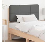 Qnhdfrt Tête de lit 80 cm en pin marron gris clair rembourré 85,5 x 12 x 84,5 cm Design moderne robuste et durable pour chambre à coucher, chambre d'adolescent, chambre d'amis