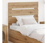 Qnhdfrt Tête de lit 90 cm en chêne massif artisanal - Design moderne - 93 x 3 x 100 cm - Durable - Facile d'entretien - Montage en quelques minutes - Pour chambre à coucher, chambre d'amis, chambre