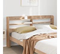 Qnhdfrt Tête de lit autoportante en pin massif de 150 cm avec 3 étagères - Style rustique et moderne - Peu encombrant - Pour chambre à coucher, petite et grande - Montage facile