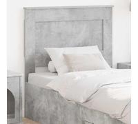 Qnhdfrt Tête de lit en béton gris 102 x 100 cm en matériau dérivé du bois - Design moderne avec silhouette droite - Pour chambre à coucher et chambre d'amis