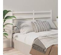 Qnhdfrt Tête de lit en pin massif blanc 206 x 4 x 100 cm Design moderne à lattes comme dossier de lit confortable pour lire et films dans la chambre à coucher