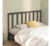 Qnhdfrt Tête de lit grise 166 x 4 x 100 cm en pin massif pour lit sans tête de lit - Design moderne - Aspect bois robuste - S'adapte à n'importe quelle chambre et donne au lit un aspect complet