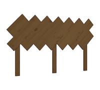 Qnhdfrt Tête de lit marron miel 151,5 x 81 cm en bois de pin massif, design rustique et moderne, dossier stable, montage rapide, décoration de chambre d'amis