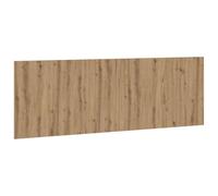 Qnhdfrt Tête de Lit Murale Chêne Artisanal Bois d'Ingénierie 240x1,5x80 cm Panneau de Lit Adulte Design Chic Fixation Murale Dosseret de Lit pour Chambre à Coucher sans Tête de Lit