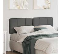 Qnhdfrt Tête de lit rembourrée 140,5 × 12 × 84,5 cm en pin massif blanc, gris clair, dossier robuste pour chambre moderne et atmosphère de bien-être confortable