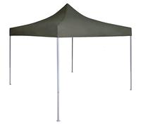 Qnhdfrt Tonnelle pliante 2 x 2 m - Tente de fête pliable pour jardin et événements - Tonnelle d'extérieur avec cadre en acier revêtu par pulvérisation - Toit résistant aux UV - Anthracite