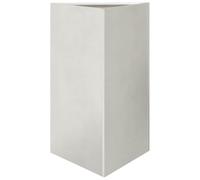 Qnhdfrt Triangular Stainless Steel Planter, Large Deep Plant Pot | Features a 50x43x75 cm leakproof design without drainage holes, suitable for indoor and outdoor balcony or patio use.