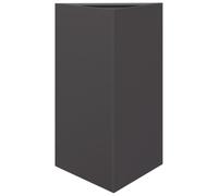 Qnhdfrt Triangular Steel Planter, Black, 50x43x75 cm