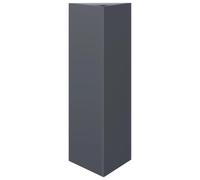 Qnhdfrt Triangular Steel Planter Box with Bottom, Anthracite, 30x26x75 cm