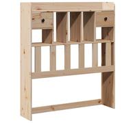 Qnhdfrt Twin Unfinished Solid Pine Storage Headboard