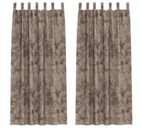 Qnhdfrt Velvet Blackout Curtains, Cappuccino