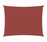 Qnhdfrt Voile d'ombrage en tissu Oxford - 3 x 4 m - Rouge terre cuite - Rectangulaire - Matériau robuste pour une utilisation en extérieur - Protection UV - Résistant aux intempéries - Pour jardin