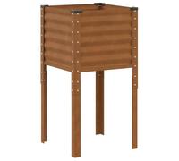Qnhdfrt Weathering Steel Square Garden Planter, 45x45x88 cm