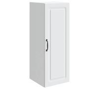 Qnhdfrt White Engineered Wood Wall Cabinet with Door