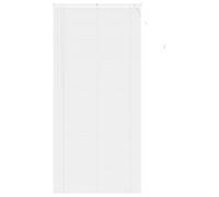 Qnhdfrt White PVC Venetian Blinds, 70 x 213 cm with 25mm Slats