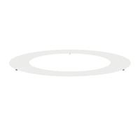 Qnhdfrt White Steel Flat Tree Ring, 90x90 cm