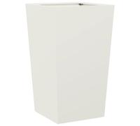 Qnhdfrt White Steel Square Raised Garden Planter