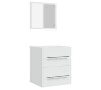 Qnhdfrt White Wall-Mounted Bathroom Vanity Cabinet with Mirror