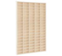 Qnhdfrt Wooden Wall Display Case with 90 Compartments for Figurines