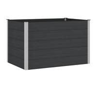 Qnhdfrt WPC & Aluminum Raised Garden Bed, 150x100x91 cm, Black