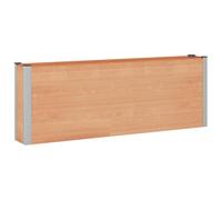 Qnhdfrt WPC and Aluminum Raised Garden Bed, 79x12x28 in, Brown