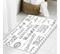 QNRWPHM Tapis de Bain Antiderapant en Microfibre Douce,Tapis de Salle de Bain Lavable en Machine,Aventure, Quelques Citations sur Le Bonheur et l'estime de soi Phrases édifiant,60x90cm