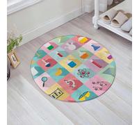 QNRWPHM Tapis de Bain Antiderapant en Microfibre Douce,Tapis de Salle de Bain Lavable en Machine,Ensemble d'icônes de Sciences Chimiques. Ensemble Plat d'icônes de Sciences chi,60x60cm