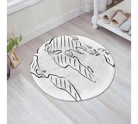 QNRWPHM Tapis de Bain Antiderapant en Microfibre Douce,Tapis de Salle de Bain Lavable en Machine,Wanderlust, Illustration d'un brouillon d'esquisse de la Carte du Monde dans Un,60x60cm