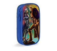 QNSZWDGE The Seven Deadly Sins Trousse à crayons Motif D Bleu, multicolore, Style européen et américain, rétro, moderne