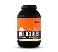 QNT Delicious Whey vanille, Whey Protéine avec de l'isolat en poudre, développement & récupération musculaire, sans gluten, faible en glucide, graisse et lactose, 2.2kg, 73 doses
